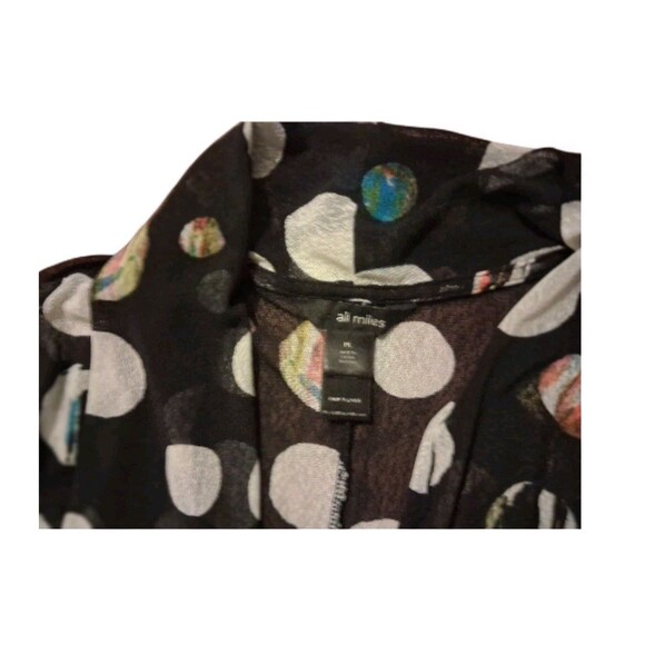 Ali Miles Petite Large Cardigan Polka Dot Abstract - Picture 3 of 8